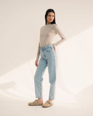 Jeansy Narew jasnoniebieskie - bawełna z recyklingu